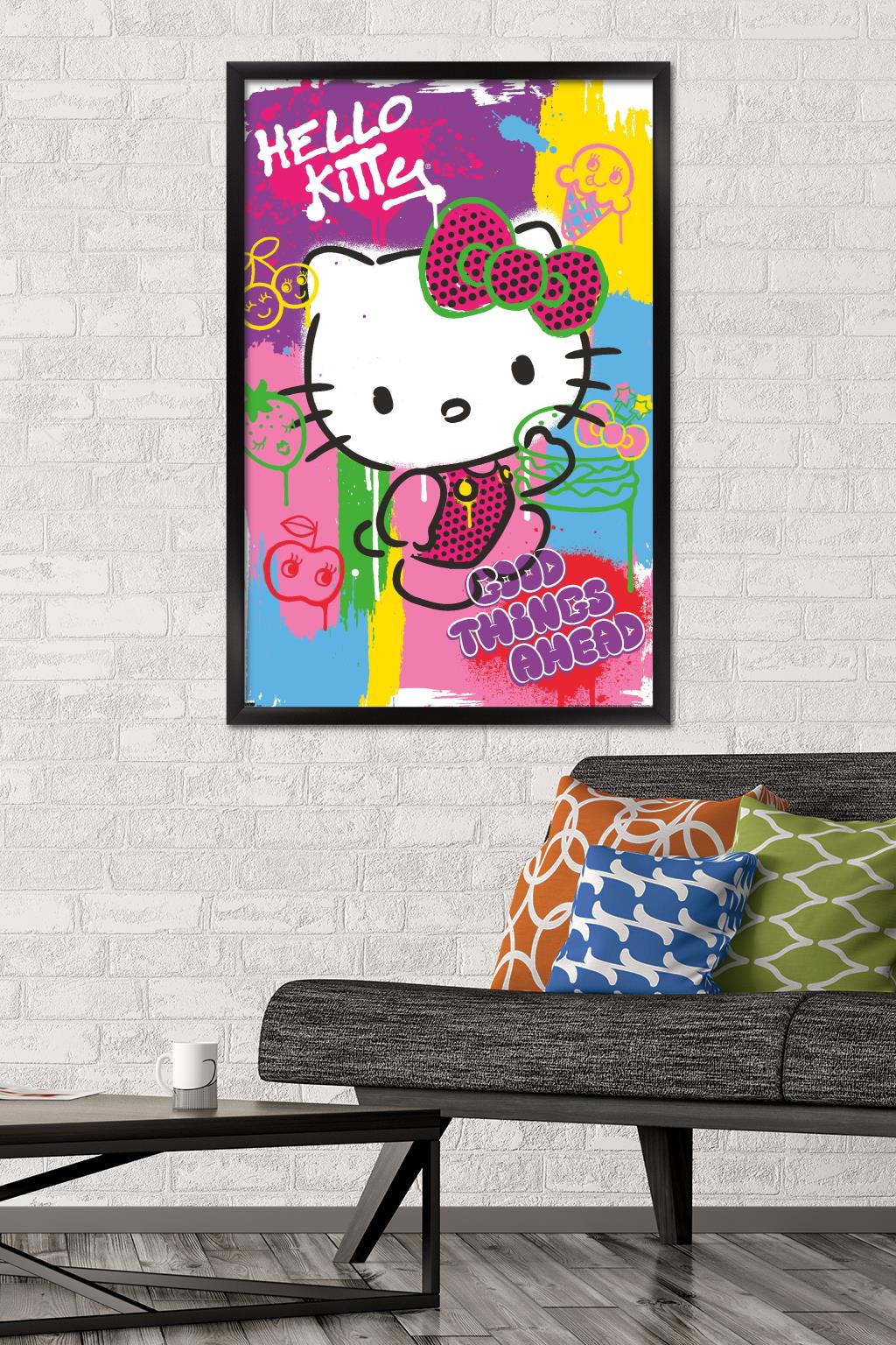 Hello Kitty - Pop Art Wall Poster, 22.375 x 34 Framed 